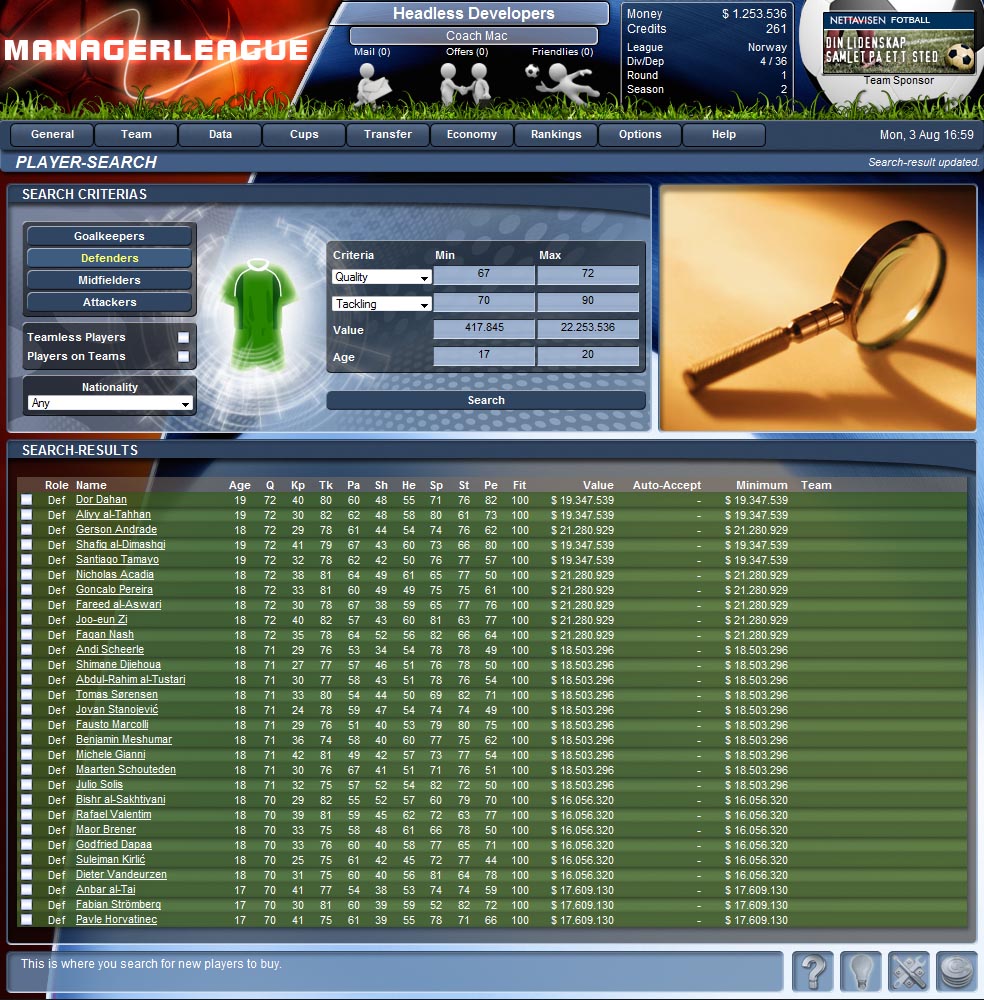 Welcome To ManagerLeague! Join The Best Online Football Manager Game ...